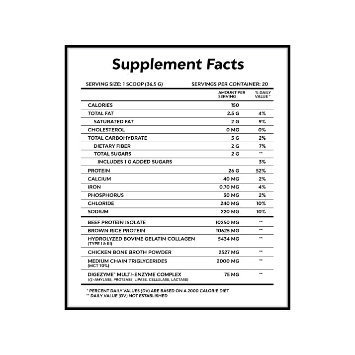 ISO Food (Whole Food Protein, Lactose Free) - HYPD SUPPS
